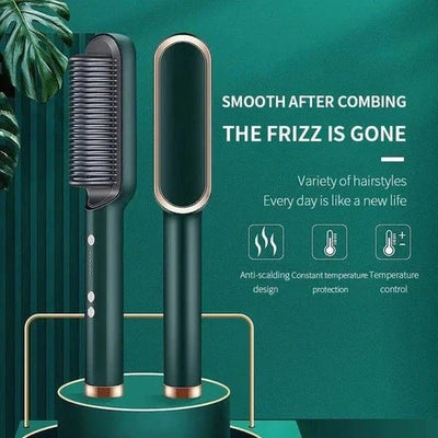 Heated Styling Comb Ion Frizz Control Adjustable Heat