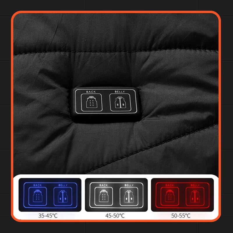 Heated Vest Graphene Heating Zones USB-Powered Lightweight Design