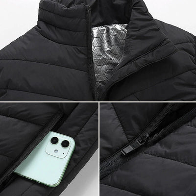 Heated Vest Graphene Heating Zones USB-Powered Lightweight Design