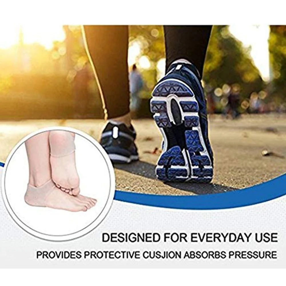 Height-Increasing Insoles Silicone Cushioned Anti-Slip 4 Lift Levels
