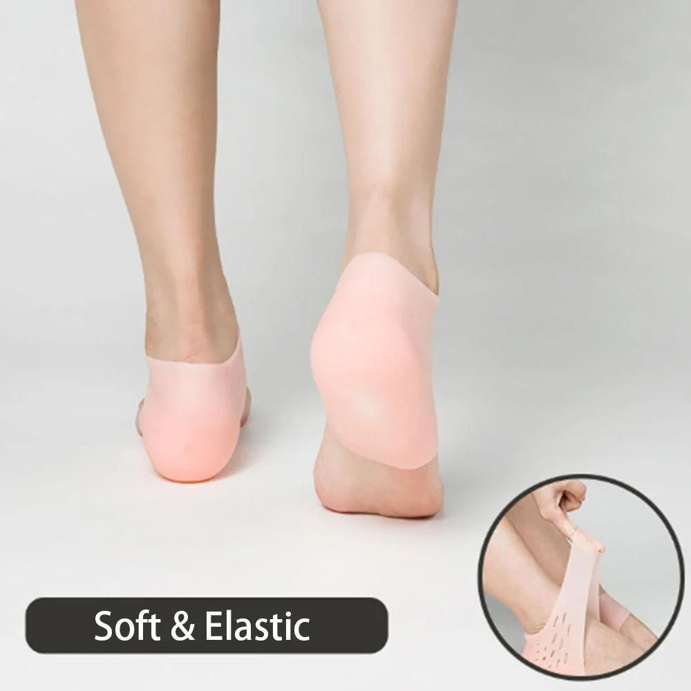 Height-Increasing Insoles Silicone Cushioned Anti-Slip 4 Lift Levels