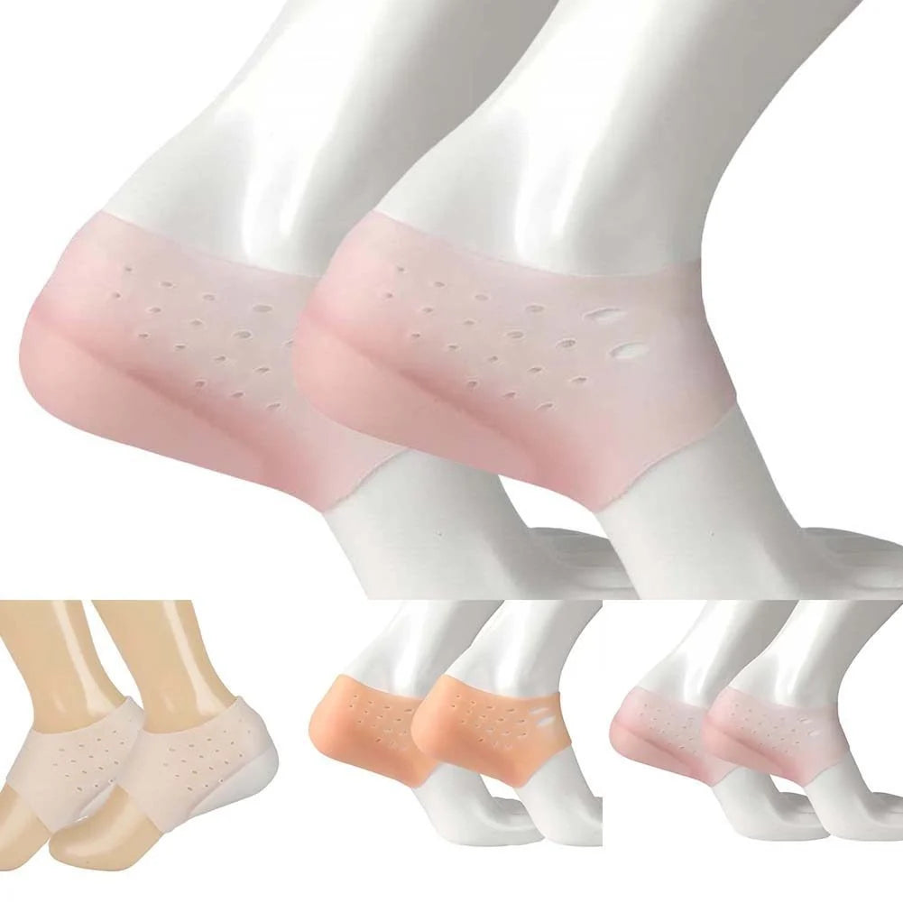 Height-Increasing Insoles Silicone Cushioned Anti-Slip 4 Lift Levels