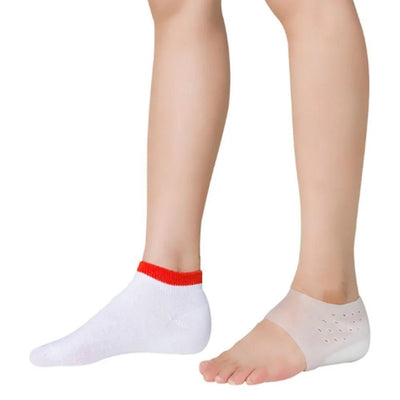 Height-Increasing Insoles Silicone Cushioned Anti-Slip 4 Lift Levels