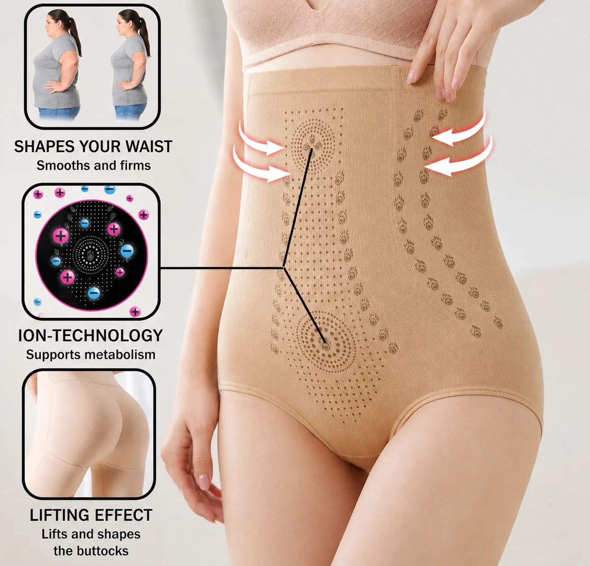 High-Waist Shapewear Firming Stomach Control