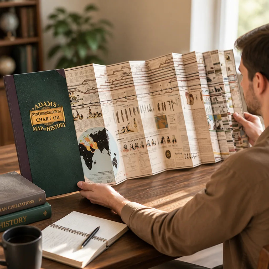 Historical Timeline Chart Biblical & World History Fold-Out