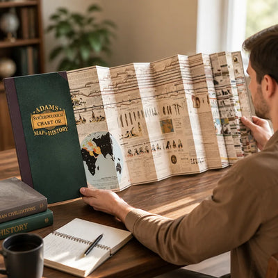 Historical Timeline Chart Biblical & World History Fold-Out