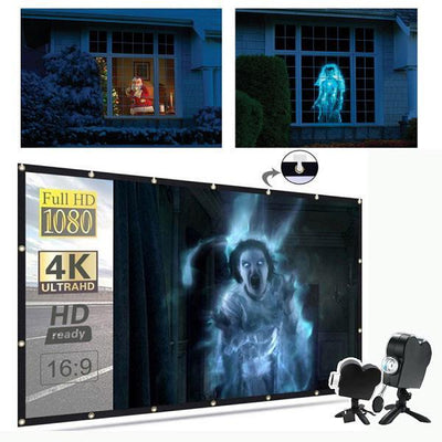 Holiday Projector Full HD 1080p 12 Films Easy Setup