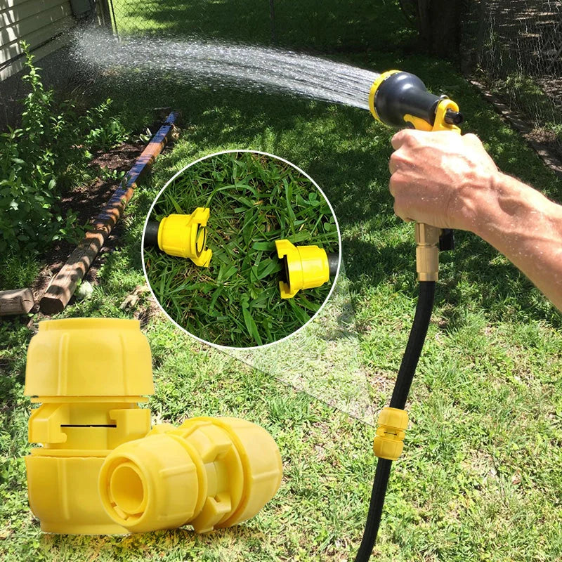 Hose Connector Universal Fit Click-Lock & Leak-Proof Seal