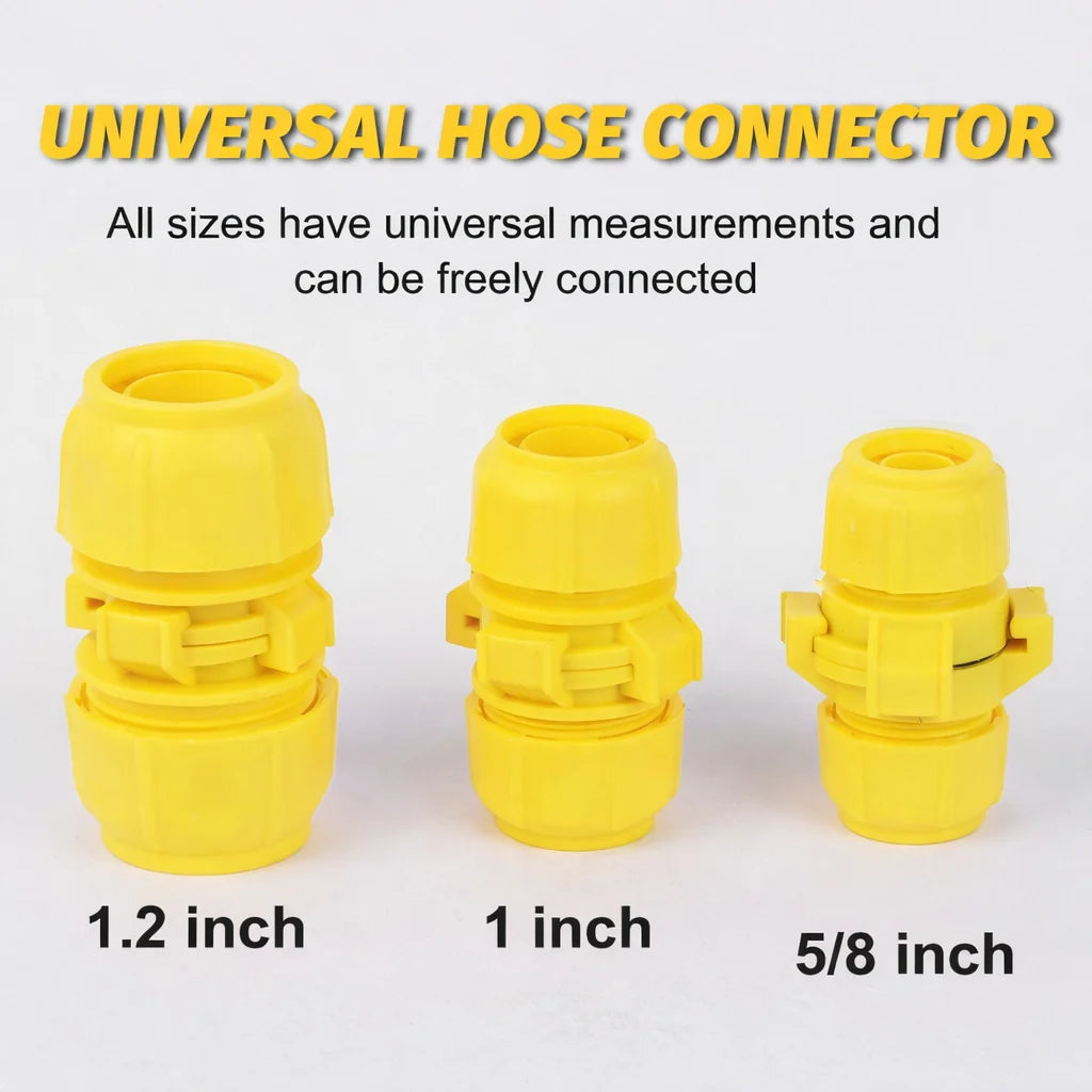 Hose Connector Universal Fit Click-Lock & Leak-Proof Seal