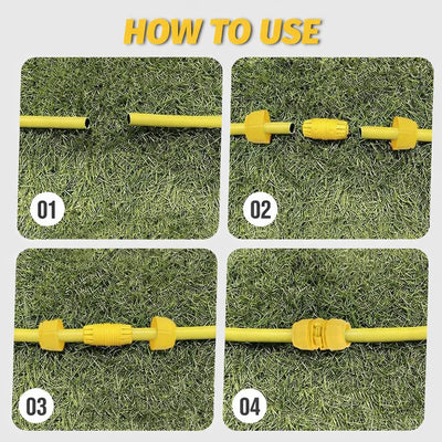 Hose Connector Universal Fit Click-Lock & Leak-Proof Seal