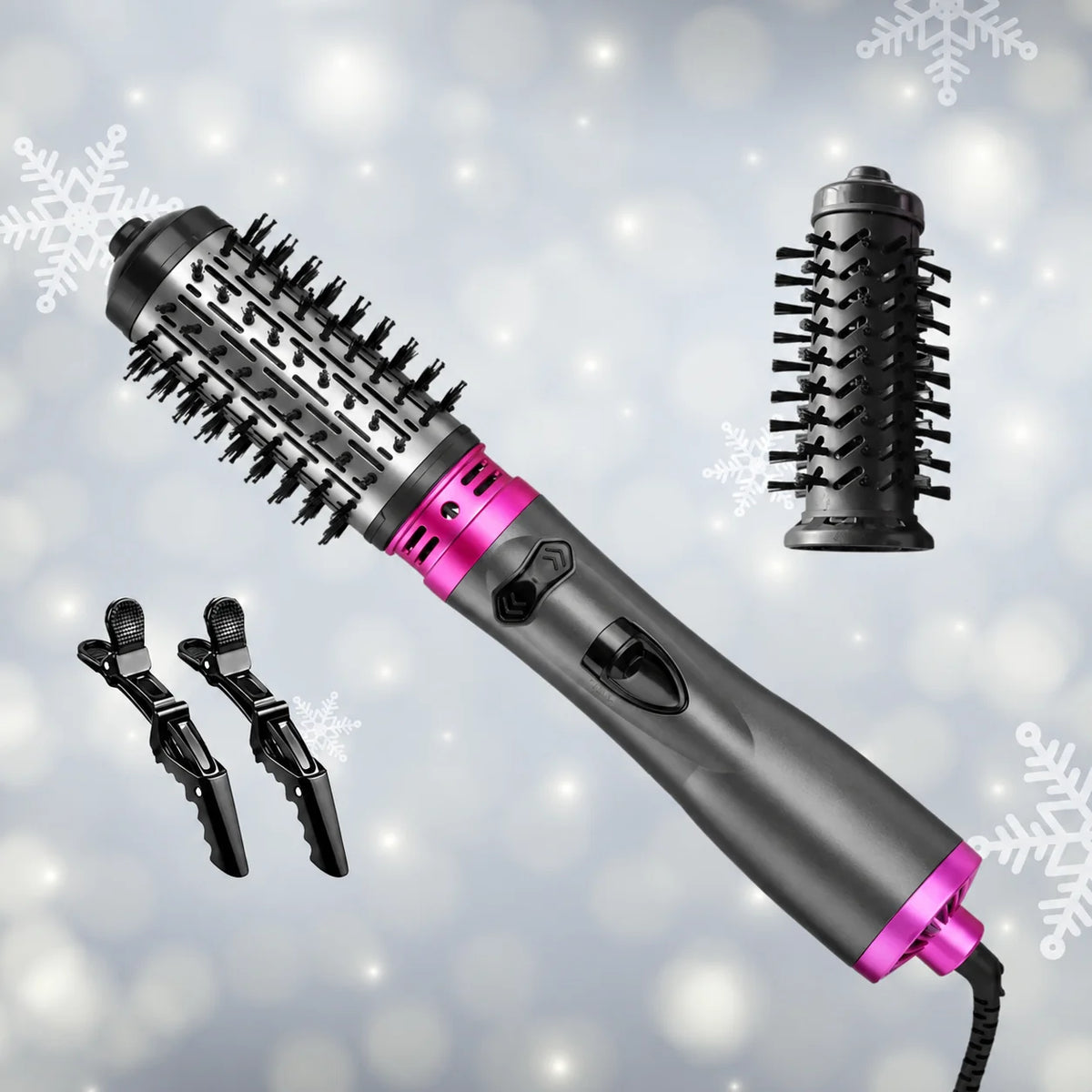 Hot Air Brush 360 Degree Rotation & Ion Technology
