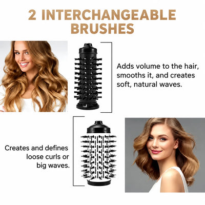 Hot Air Brush 360 Degree Rotation & Ion Technology