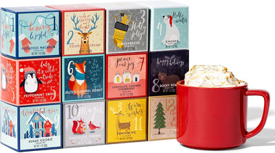 Hot Chocolate Gift Set 12 Gourmet Flavors Single-Serve Packets