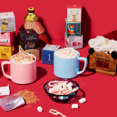Hot Chocolate Gift Set 12 Gourmet Flavors Single-Serve Packets