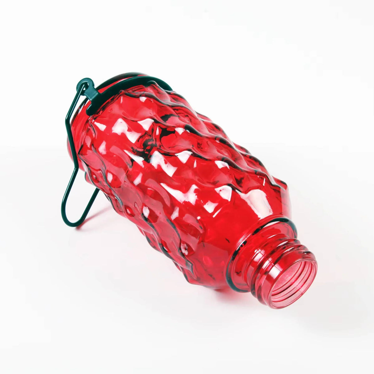 Hummingbird Feeder Glass Bottle Bee Guards & Ant Moat 16 Oz