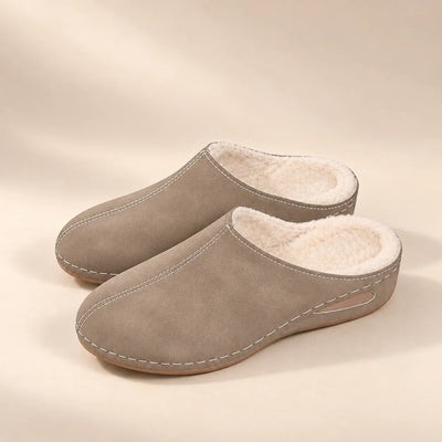 Indoor Slippers Plush Lined Cushioned Arch Support