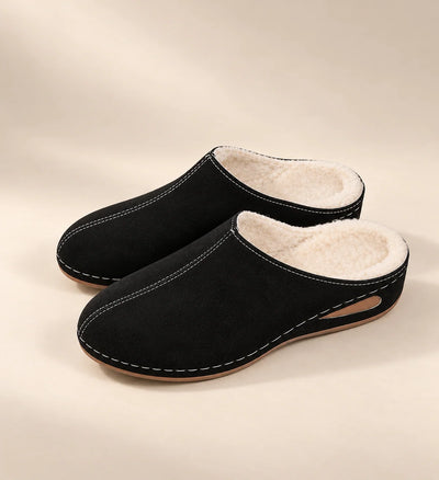 Indoor Slippers Plush Lined Cushioned Arch Support