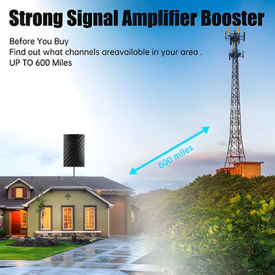 Indoor TV Antenna Long-Range 4K Compatible