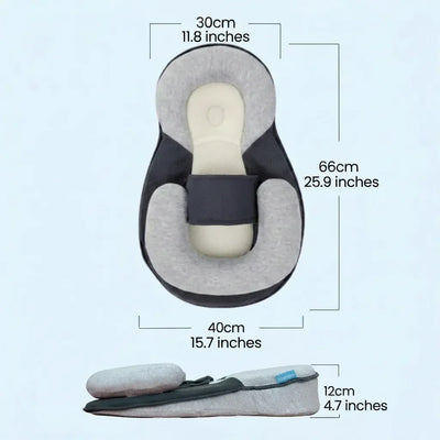 Infant Sleep Bed 10° Incline Wrap Belt & Anti-Roll