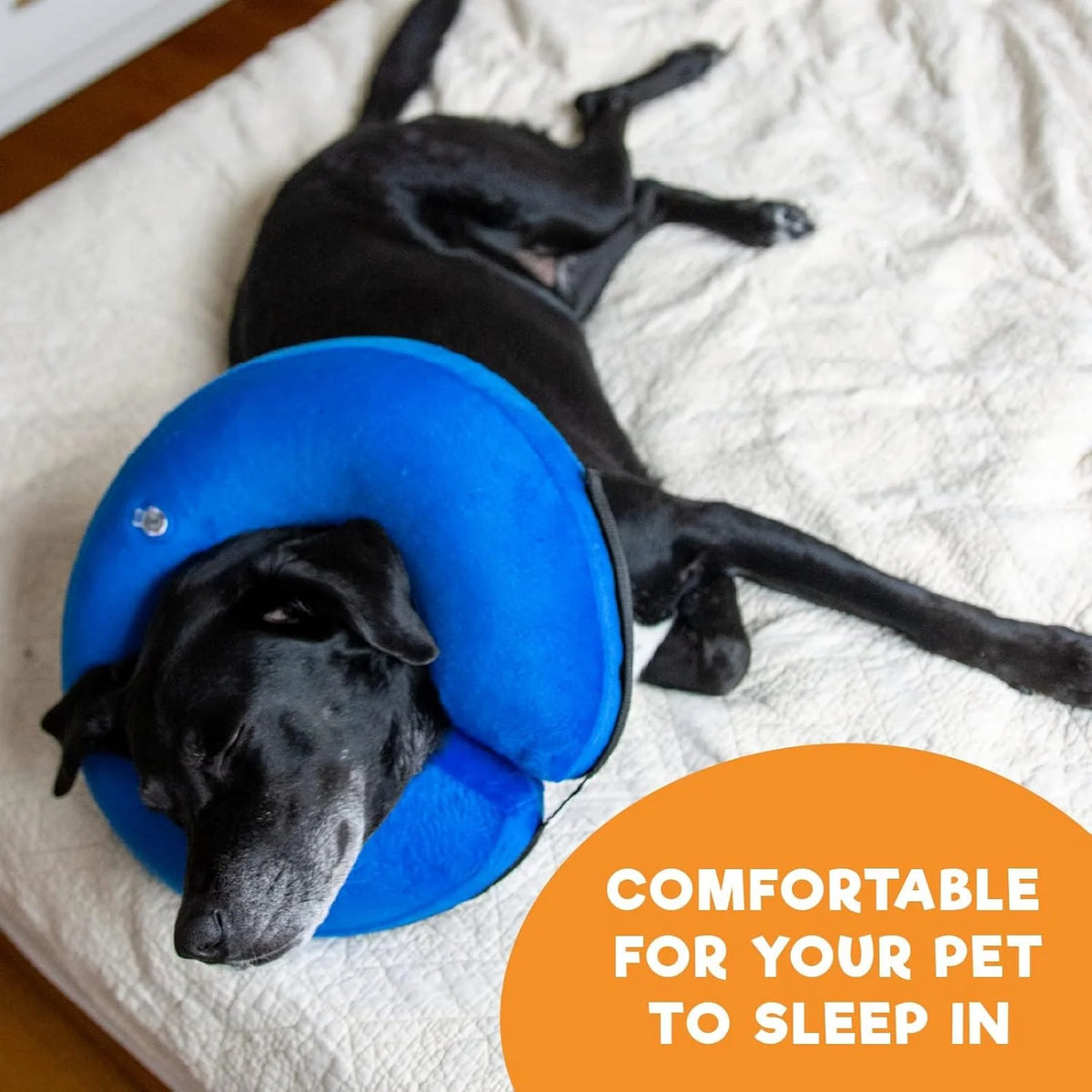 Inflatable Collar Soft Cushioned Inner Loop & Air Valve