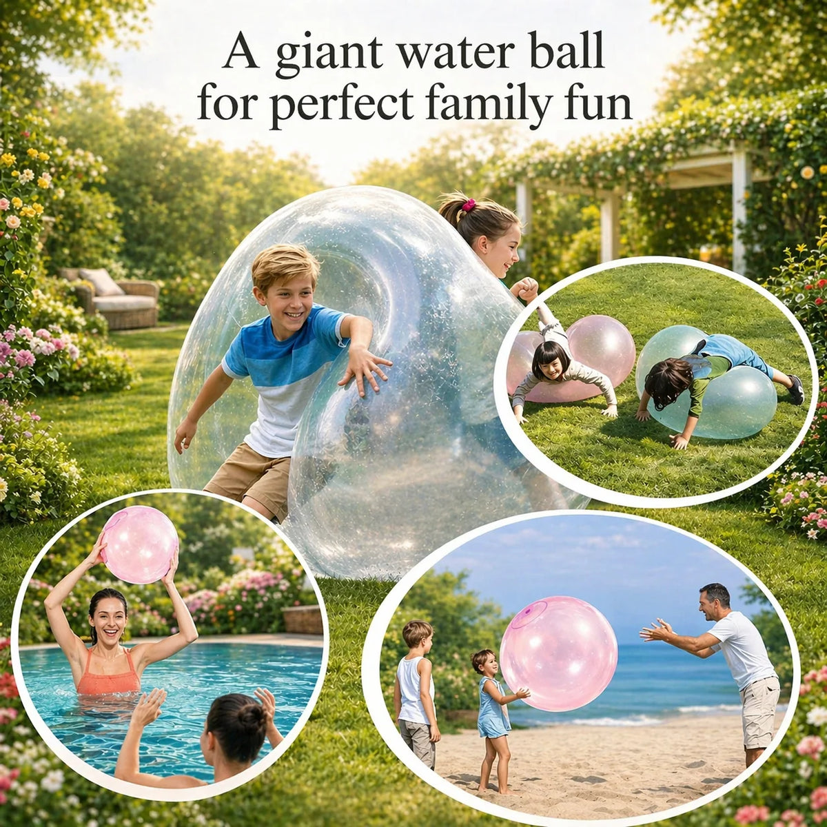 Inflatable Play Ball Tear-Resistant Self-Sealing Valve