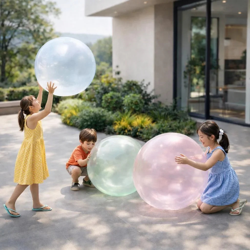 Inflatable Play Ball Tear-Resistant Self-Sealing Valve