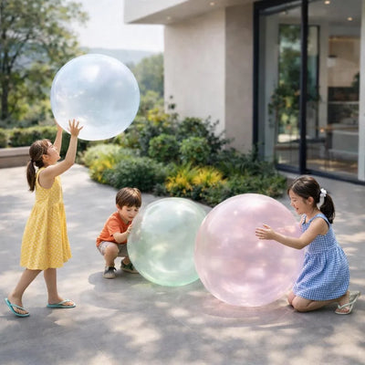 Inflatable Play Ball Tear-Resistant Self-Sealing Valve