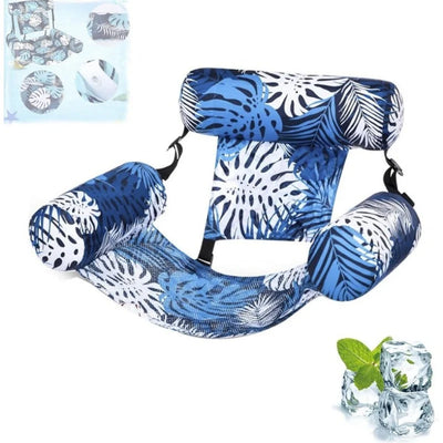 Inflatable Pool Lounger Three-Chamber Cooling Mesh Seat