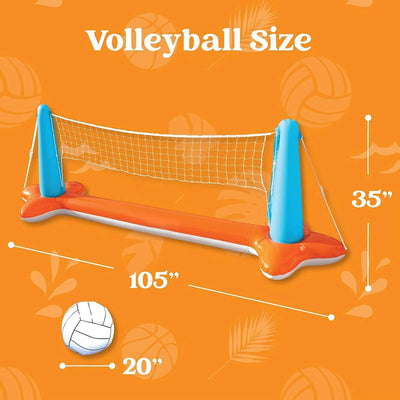 Inflatable Pool Net 2-in-1 Volleyball & Basketball