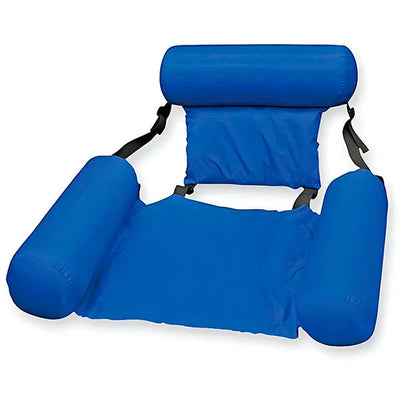 Inflatable Swimming Chair Ergonomic Backrest & Armrests Quick Inflate