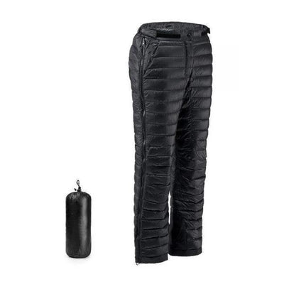Insulated Down Pants 700 Fill Power Full-Leg Zippers