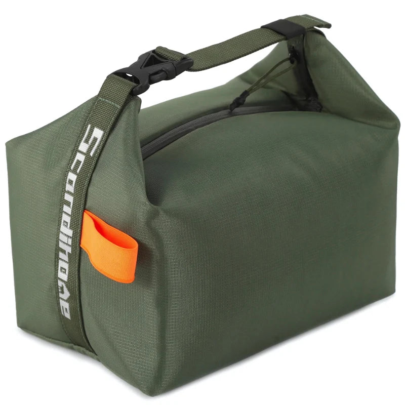 Insulated Lunch Bag Foldable Space-Saving Soft Handle