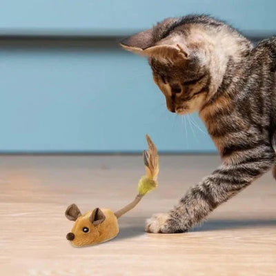 Interactive Cat Toy Rechargeable 360-Degree Motion Plush Mouse