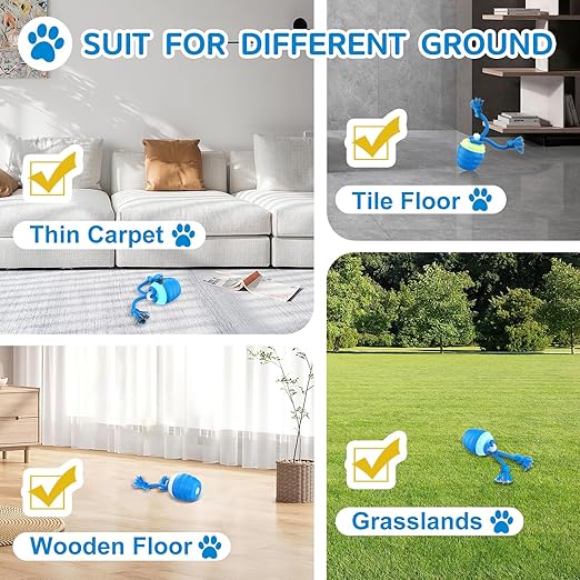 Interactive Dog Ball Motion-Activated USB Rechargeable