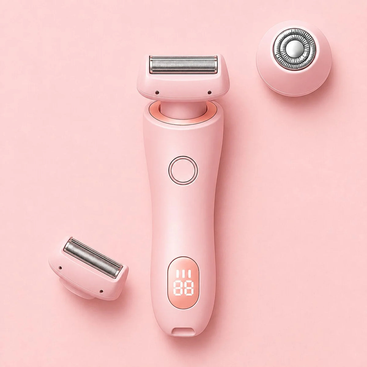 Intimate Shaver Three Interchangeable Heads Cordless & Rechargeable Waterproof