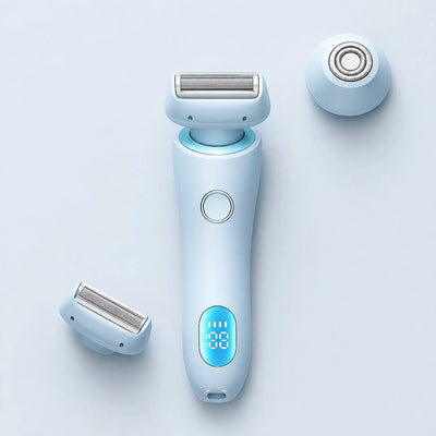 Intimate Shaver Three Interchangeable Heads Cordless & Rechargeable Waterproof