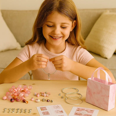 Jewelry Making Kit Beads Strings & Metal Clasps