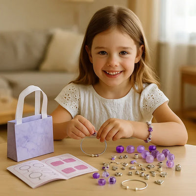 Jewelry Making Kit Beads Strings & Metal Clasps