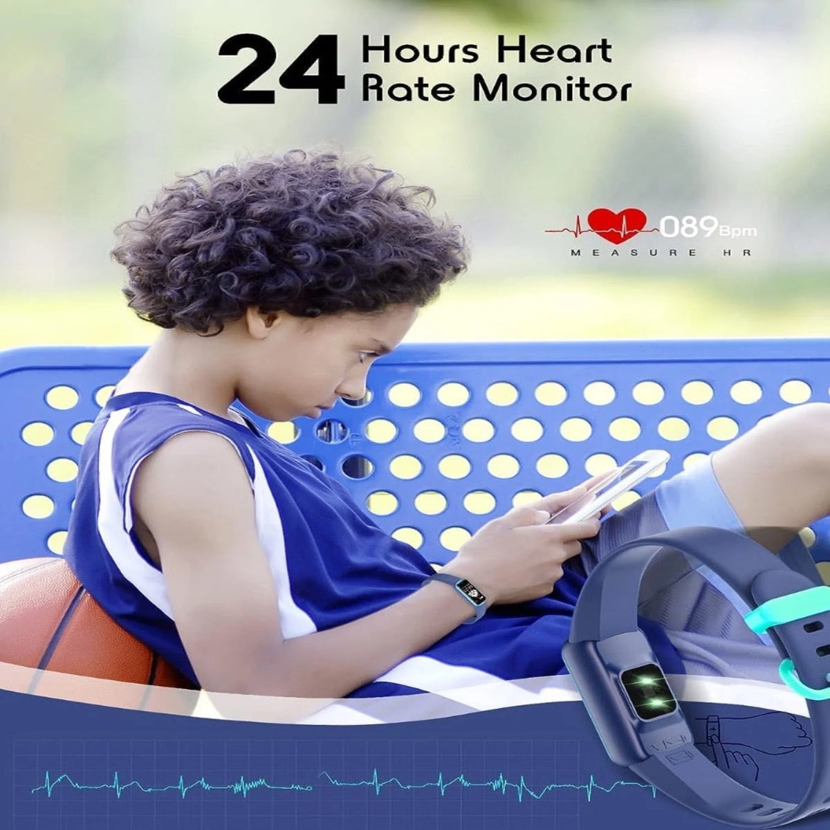 Kids Activity Tracker Watch GPS Heart Rate & Notifications