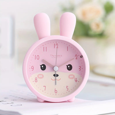 Kids Analog Alarm Clock Silent Movement & Night Light