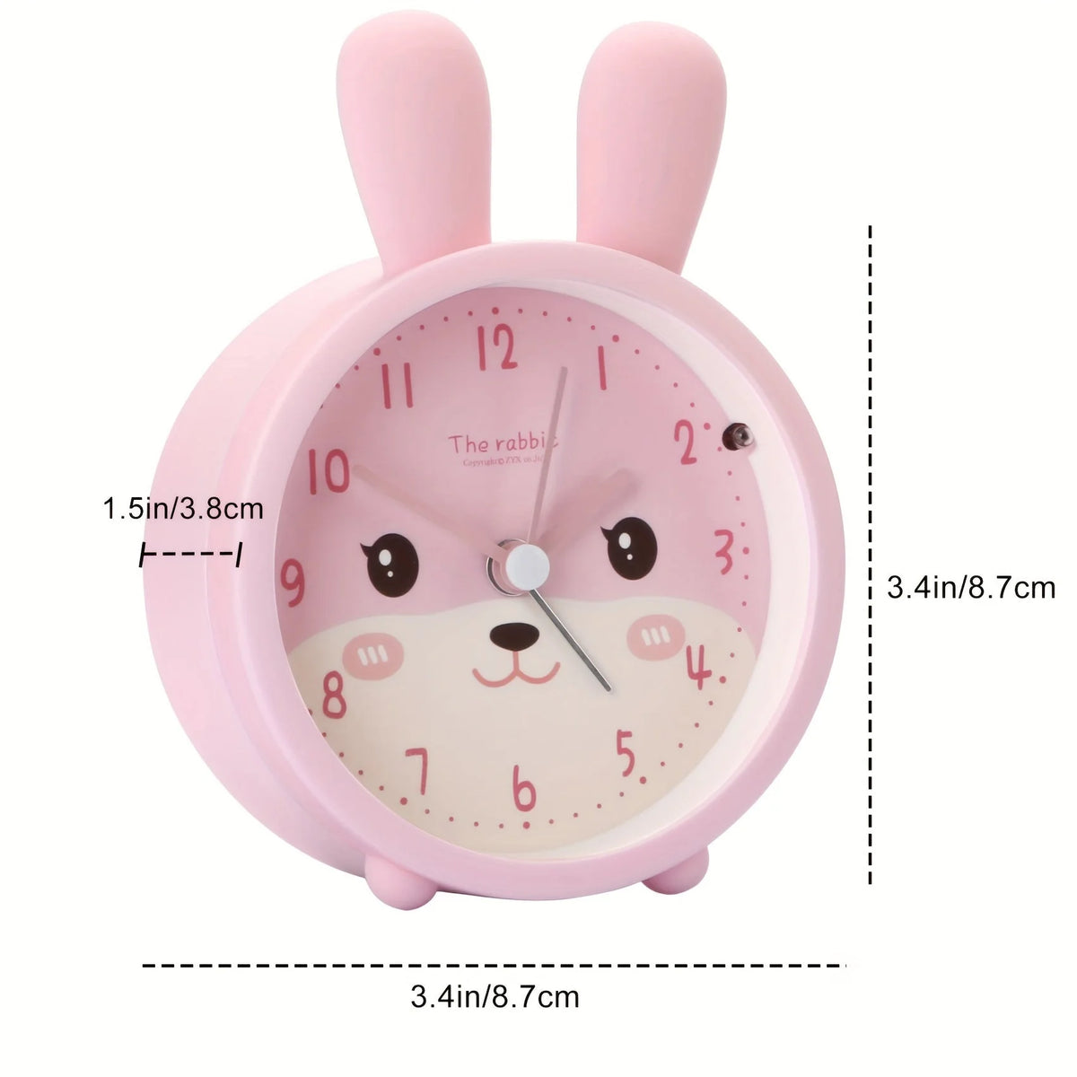 Kids Analog Alarm Clock Silent Movement & Night Light