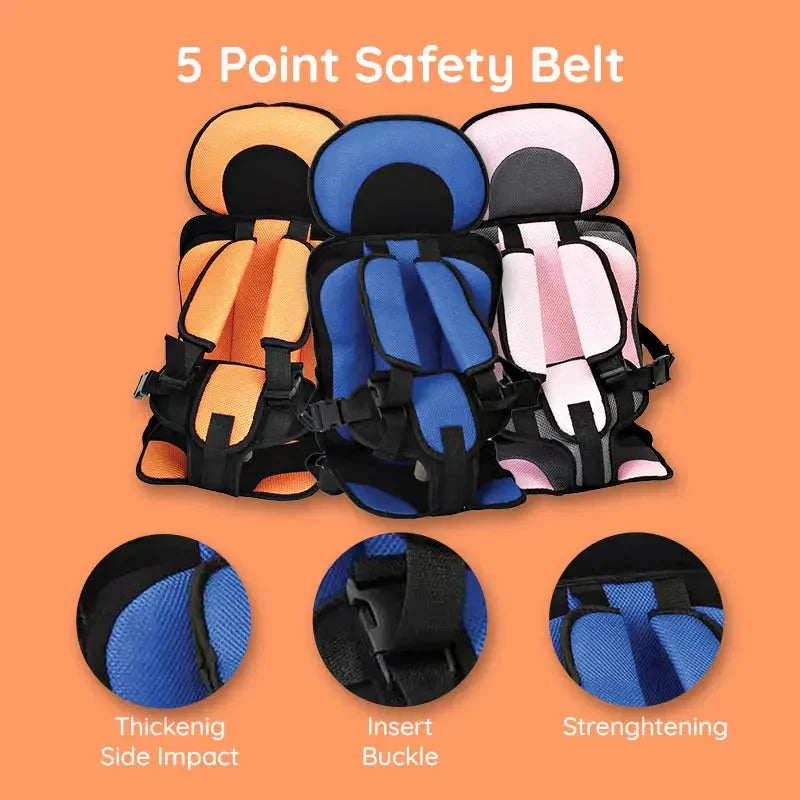 Kids Car Seat Cushion Breathable Mesh Non-Slip Base