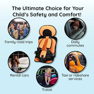 Kids Car Seat Cushion Breathable Mesh Non-Slip Base