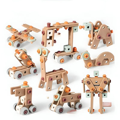 Kids Construction Set Over 100 Pieces Tools & Toolbox