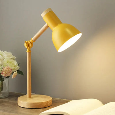Kids Desk Lamp Adjustable & Foldable Wooden Base