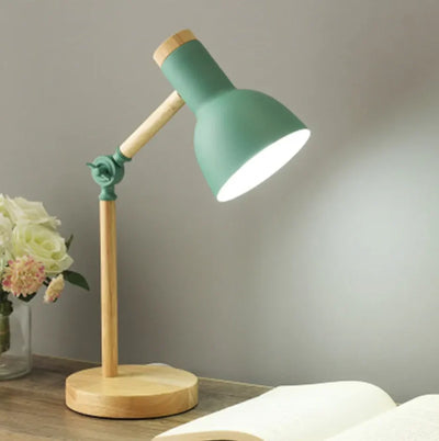 Kids Desk Lamp Adjustable & Foldable Wooden Base