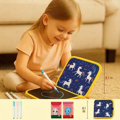 Kids Drawing Book Wipe-Clean Reusable Travel Size