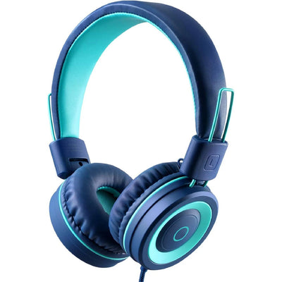 Kids On-Ear Headphones Foldable Adjustable Headband 93 dB Limit