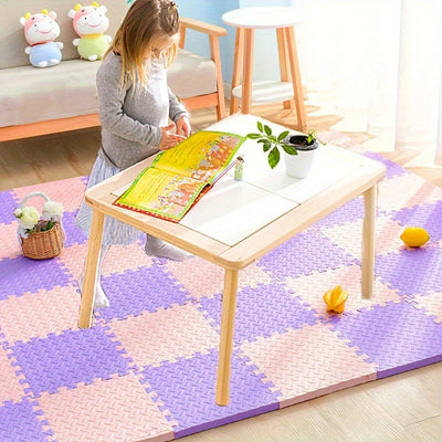 Kids Play Mat Padded Interlocking Snap-Together & Expandable