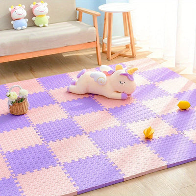 Kids Play Mat Padded Interlocking Snap-Together & Expandable